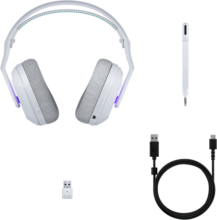 Casque gaming Bluetooth Logitech G522 LIGHTSPEED avec LIGHTSYNC RGB (981-001550) — image 5