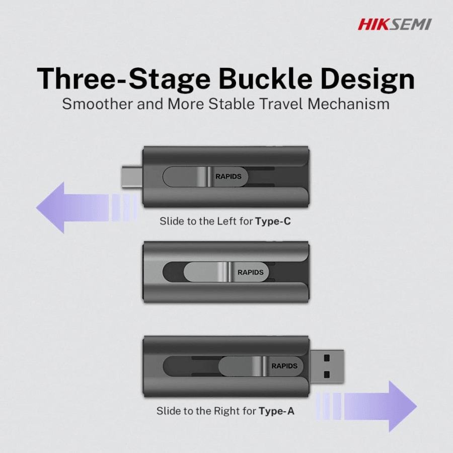 قرص USB مزدوج المنفذ Hiksemi S560 1 TB USB-A / USB-C (HS-USB-S560-1TB-U3) — صورة 4