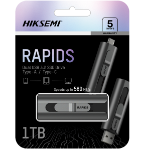 Clé USB double connectique Hiksemi S560 1 To USB-A / USB-C (HS-USB-S560-1TB-U3)