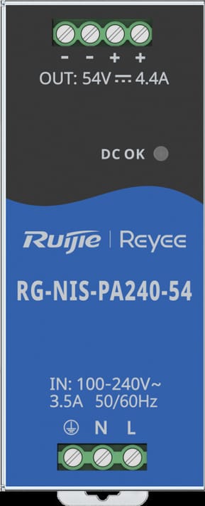 Bloc d’alimentation industriel Reyee PSU 240W pour RG-NIS2100 switch (RG-NIS-PA240-54)