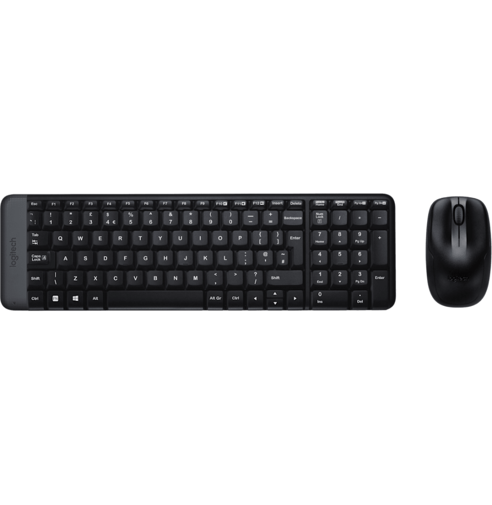 Ensemble clavier et souris sans fil Logitech MK220 - AZERTY (920-003160)