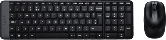 Ensemble clavier et souris sans fil Logitech MK220 - AZERTY (920-003160)