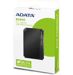 Boitier disque dur externe Adata EC600 HDD / SSD USB 3.2 (EC600-BCBK)
