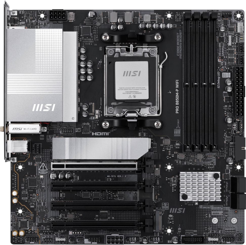 MSI PRO B850M-P WIFI Motherboard (911-7E71-001) — image 2
