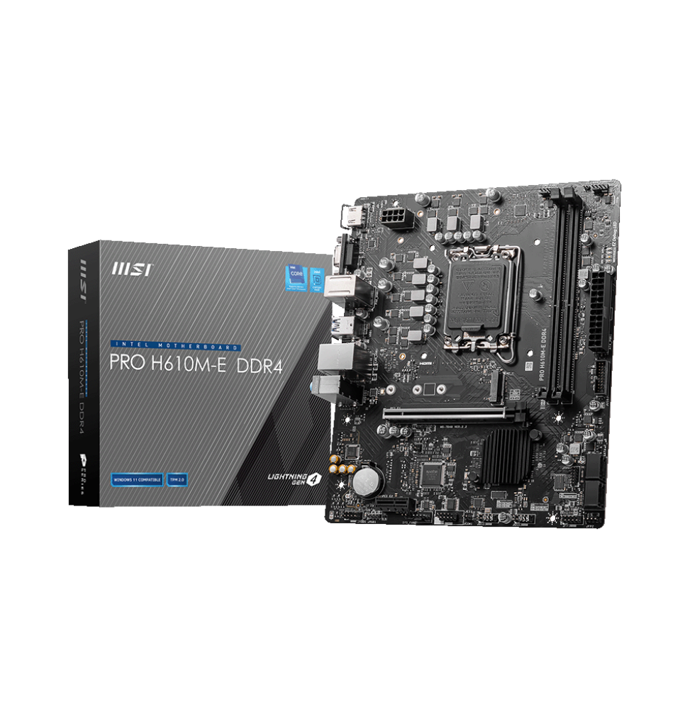 Carte Mère MSI PRO H610M-E DDR4 (911-7D48-062)