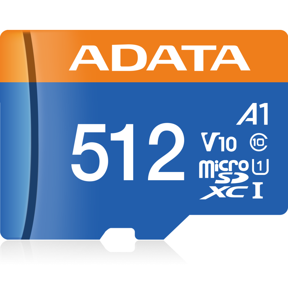 Carte mémoire ADATA Premier Pro 512 Go microSDXC/SDHC UHS-I Classe 10 (AUSDX512GUICL10A1-RA)