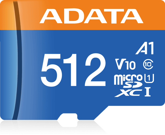Carte mémoire ADATA Premier Pro 512 Go microSDXC/SDHC UHS-I Classe 10 (AUSDX512GUICL10A1-RA)