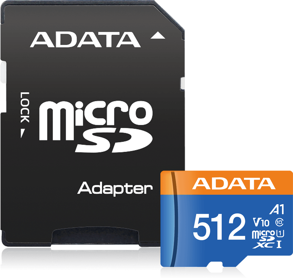 Carte mémoire ADATA Premier Pro 512 Go microSDXC/SDHC UHS-I Classe 10 (AUSDX512GUICL10A1-RA) — image 2