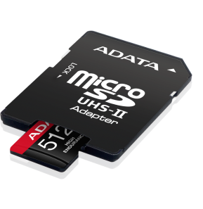 Carte mémoire ADATA 512 Go microSDXC/SDHC UHS-I haute endurance (AUSDX512GUI3V30SHA2-)