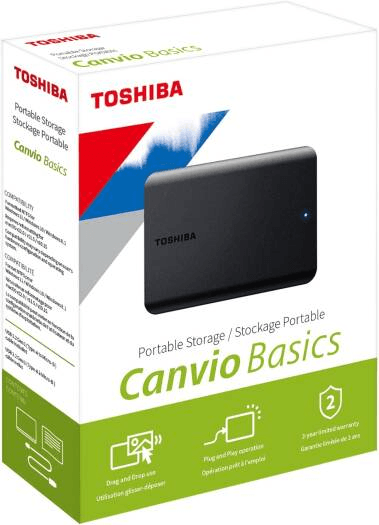 Disque dur portable Toshiba Canvio Basics 1 To (HDTB510EK3AA) — image 5