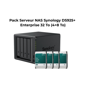 Pack Serveur NAS 2 baies Synology DiskStation®...