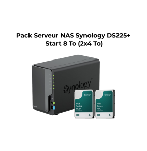 Pack Serveur NAS 2 baies Synology DiskStation®...