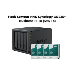 Pack Serveur NAS 4 baies Synology DiskStation® DS425+ Business 16 To (4×4 To)