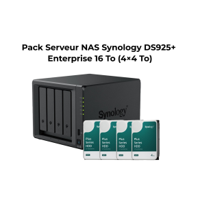 Pack Serveur NAS 2 baies Synology DiskStation®...