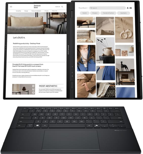 Ordinateur portable Asus Zenbook Duo (UX8406CA-QL048W)