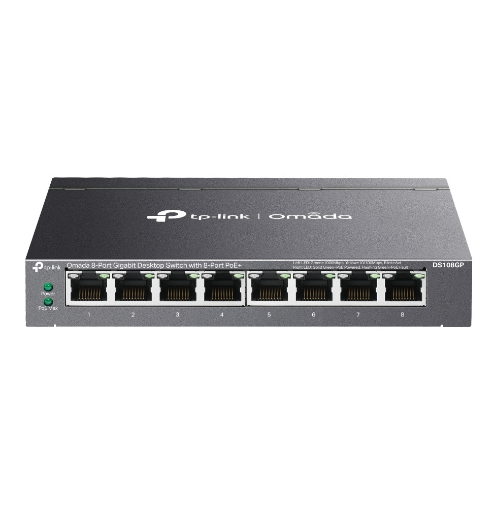 Switch de bureau TP Link DS108GP non administrable 8 ports PoE+ Gigabit
