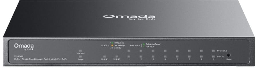 TP Link ES210GP Omada 10-Port Gigabit Easy Managed Switch with 8 PoE+ Ports — image 2