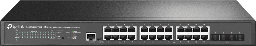 TP Link JetStream SG3428XPP-M2 Managed Switch (SG3428XPP-M2) — image 1