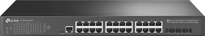Switch Administrable JetStream TP Link TL-SG3428X-UPS 24 ports Gigabit L2+ avec 4 ports 10GE SFP+ — image 1