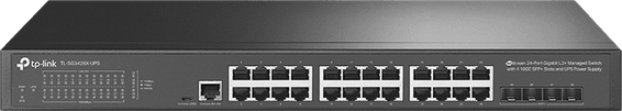 Switch Administrable JetStream TP Link TL-SG3428X-UPS 24 ports Gigabit L2+ avec 4 ports 10GE SFP+
