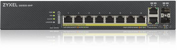 Switch Administrable Zyxel ZY-GS19208HPV2 8ports 2SFP PoE (GS1920-8HPV2-EU0101F)