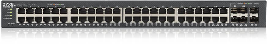 جهاز Switch مُدار Zyxel ZY-GS192048V2 48 منفذ 2SFP (GS1920-48V2-EU0101F) — صورة 1