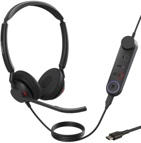 سماعة رأس بميكروفون Jabra Engage 50 II نسخة stereo MS - USB-C / USB-A (5099-299-2169)