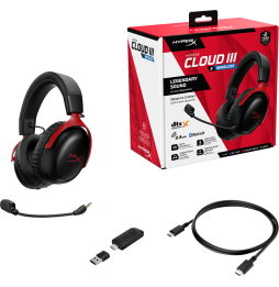 Casque gaming sans fil Bluetooth HyperX Cloud III S (A59Z0AA)