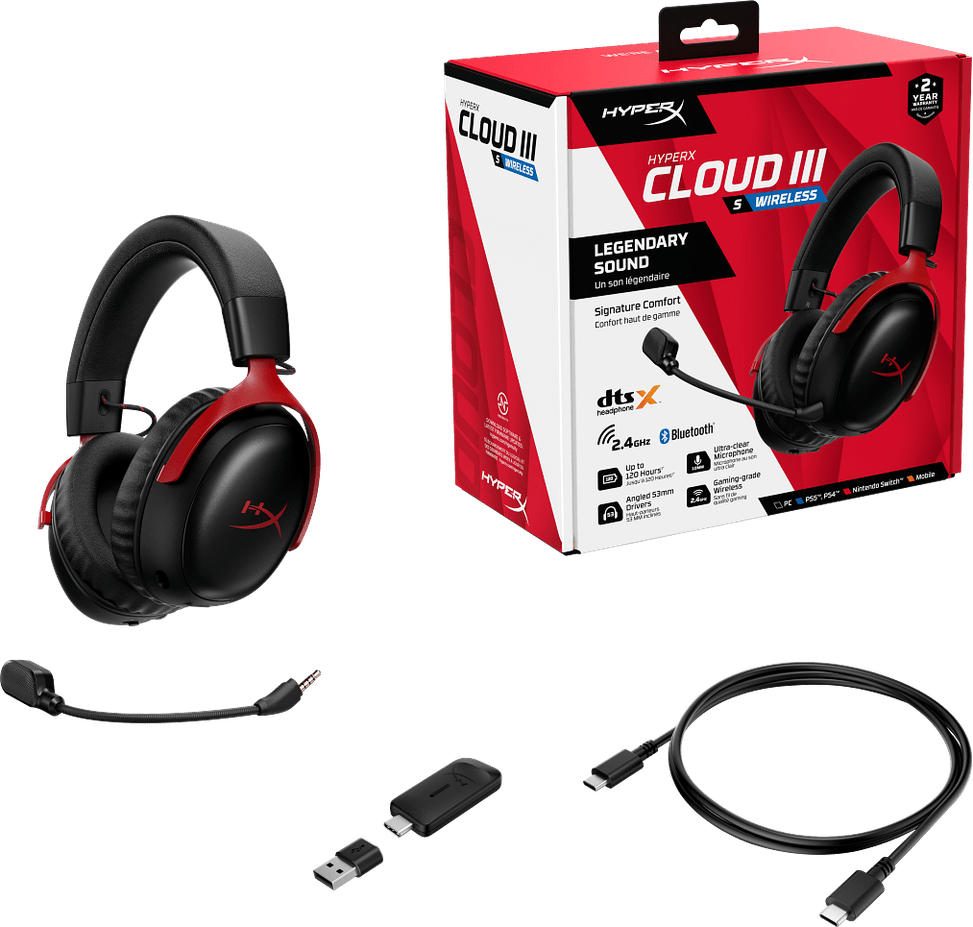 Casque gaming sans fil Bluetooth HyperX Cloud III S (A59Z0AA) — image 7