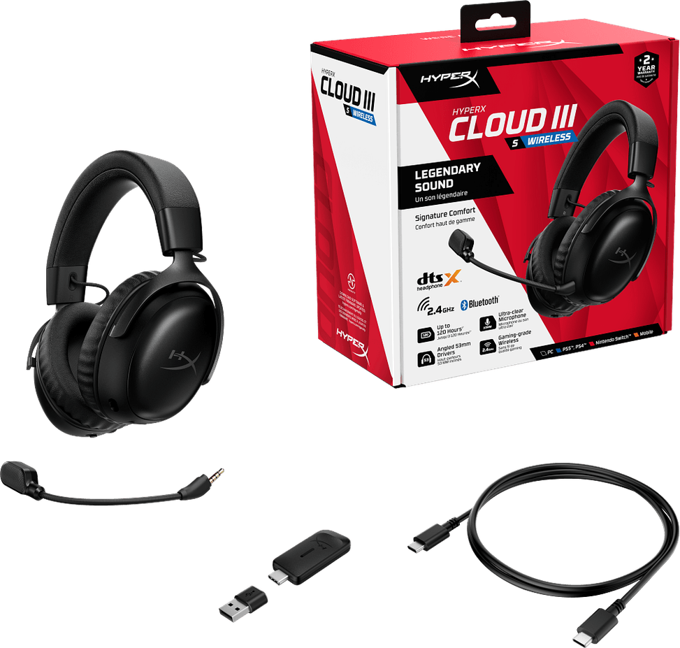 Casque gaming sans fil Bluetooth HyperX Cloud III S (A59YZAA) — image 7
