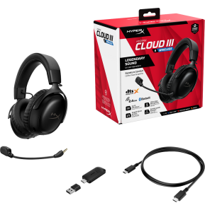 Casque gaming sans fil Bluetooth HyperX Cloud III S (A59YZAA)