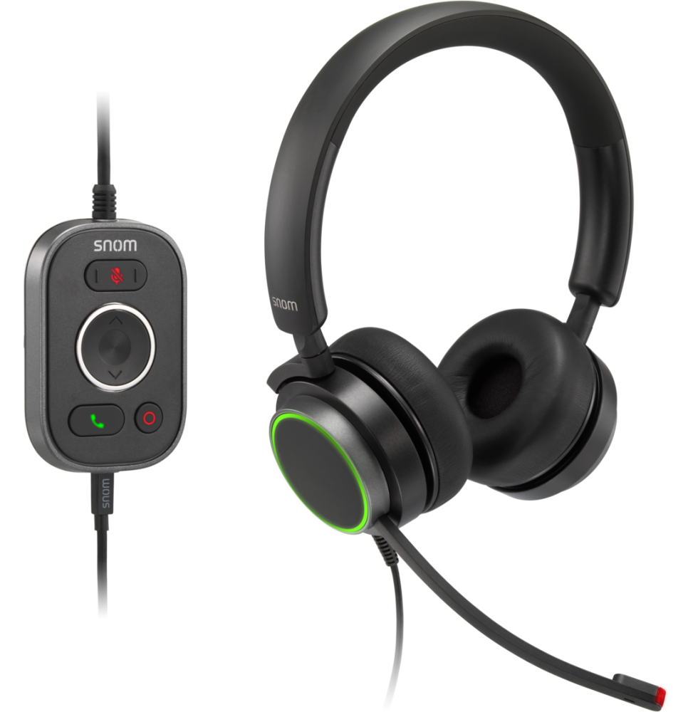 Micro-casque filaire Snom A330D - Jack 3,5mm / USB (00004598)