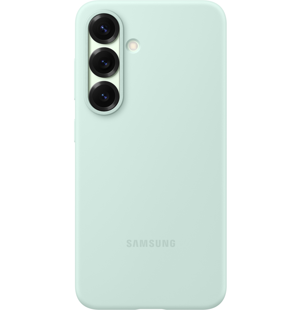Étui Samsung en silicone pour Galaxy S25 - Mint (EF-PS931CMEGWW)