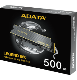 Disque Dur interne SSD ADATA LEGEND 860 PCIe Gen4 x4 M.2 2280 - 500 Go (SLEG-860-500GCS)