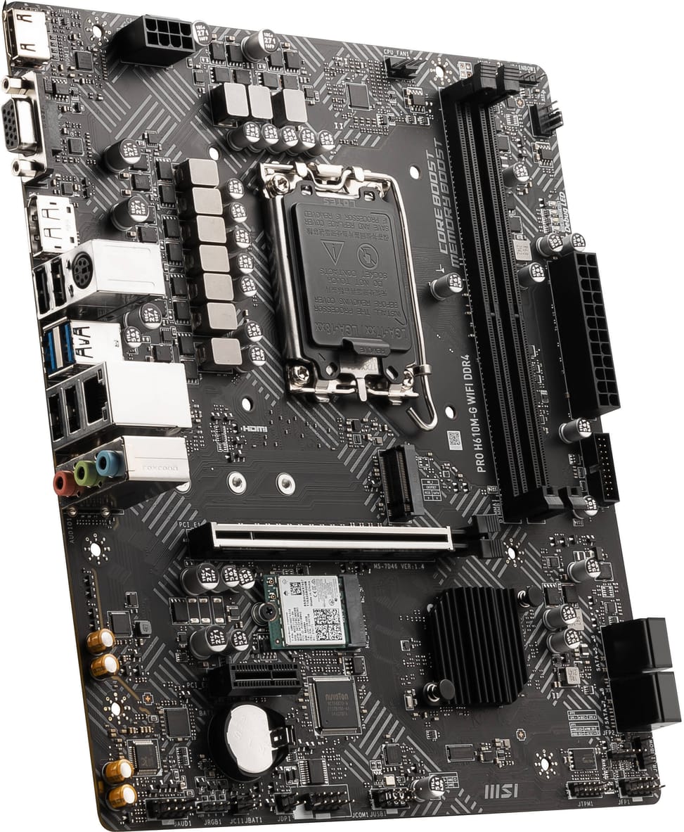 لوحة أم MSI PRO H610M-G WIFI DDR4 (911-7D46-222) — صورة 3