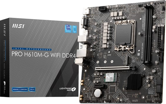 Carte Mère MSI PRO H610M-G WIFI DDR4 (911-7D46-222)