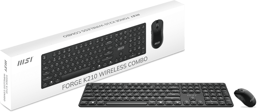 MSI FORGE K210 Wireless Keyboard and Mouse Combo - Qwerty (S11-43US221-Y92) — image 5