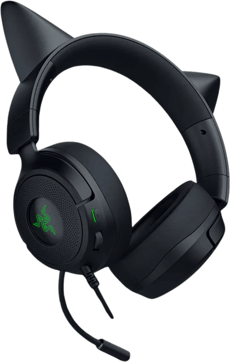 سماعة رأس للألعاب Razer Kraken Kitty V3 X أسود - Jack 3.5 mm (RZ04-05350200-R3M1) — صورة 2
