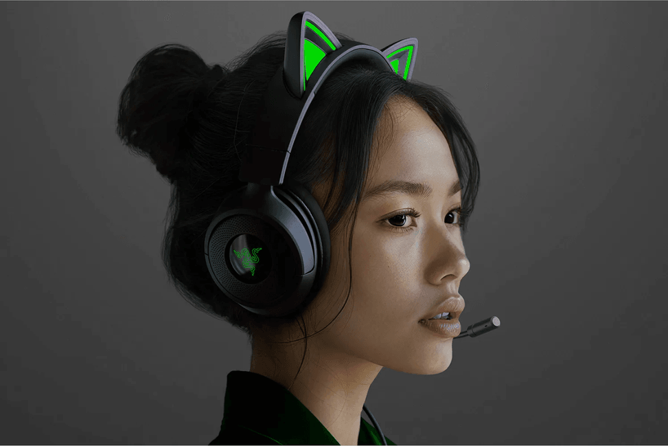 سماعة رأس للألعاب Razer Kraken Kitty V3 X أسود - Jack 3.5 mm (RZ04-05350200-R3M1) — صورة 4
