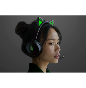 Casque gaming Razer Kraken Kitty V3 X Noir - Jack 3,5 mm (RZ04-05350200-R3M1)