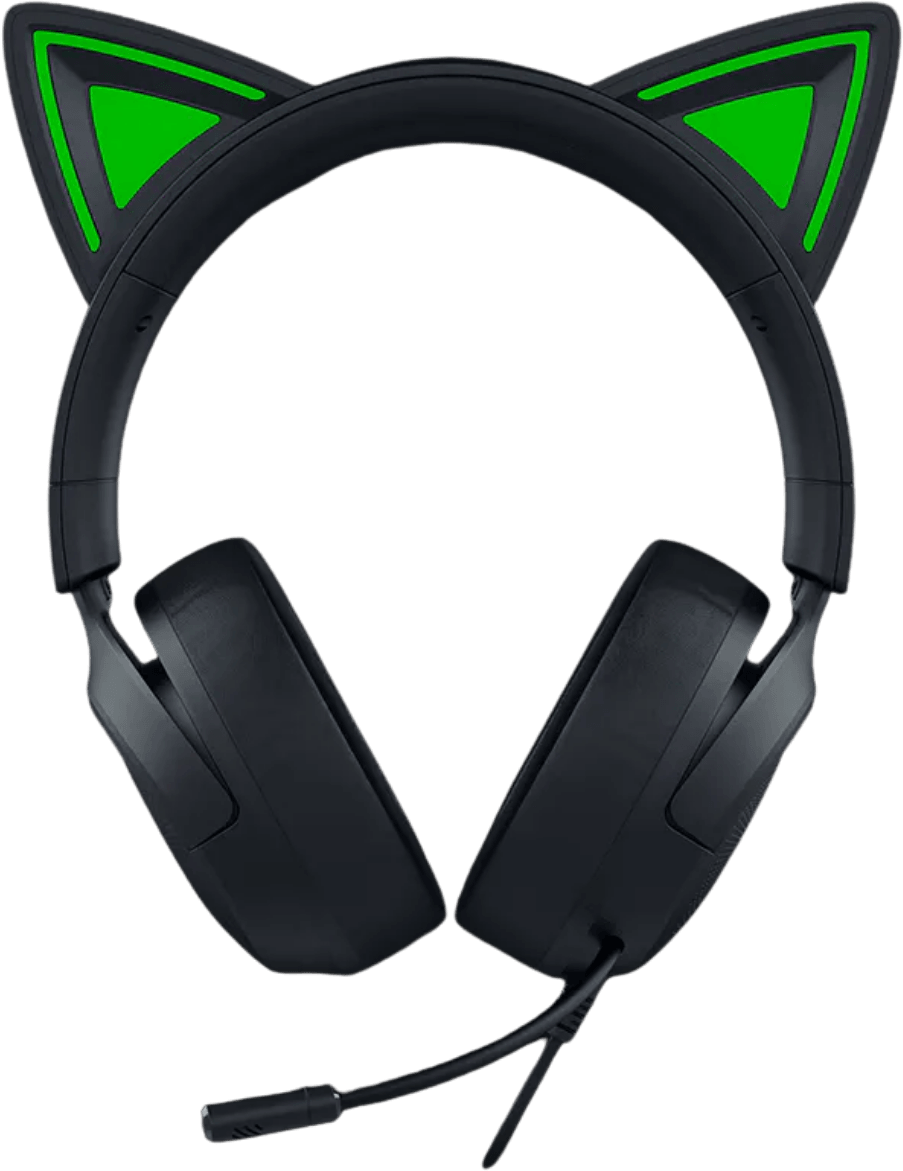 سماعة رأس للألعاب Razer Kraken Kitty V3 X أسود - Jack 3.5 mm (RZ04-05350200-R3M1) — صورة 1
