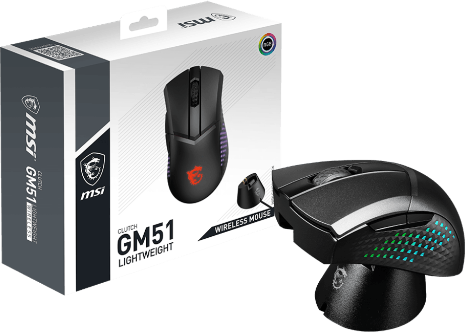 Souris gaming sans fil MSI Clutch GM51 LIGHTWEIGHT (S12-0402180-C54) — image 5