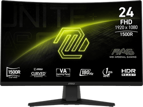 Écran incurvé Gaming 24" Full HD MSI MAG 242C (9S6-3BC31T-001)