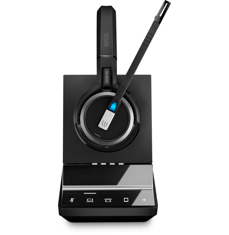 Casque téléphonique sans fil EPOS - IMPACT SDW 5065 (Bloc d'alimentation,Câble USB, base) (1001023)