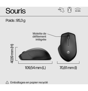 Souris sans fil silencieuse HP 280 (19U64AA)