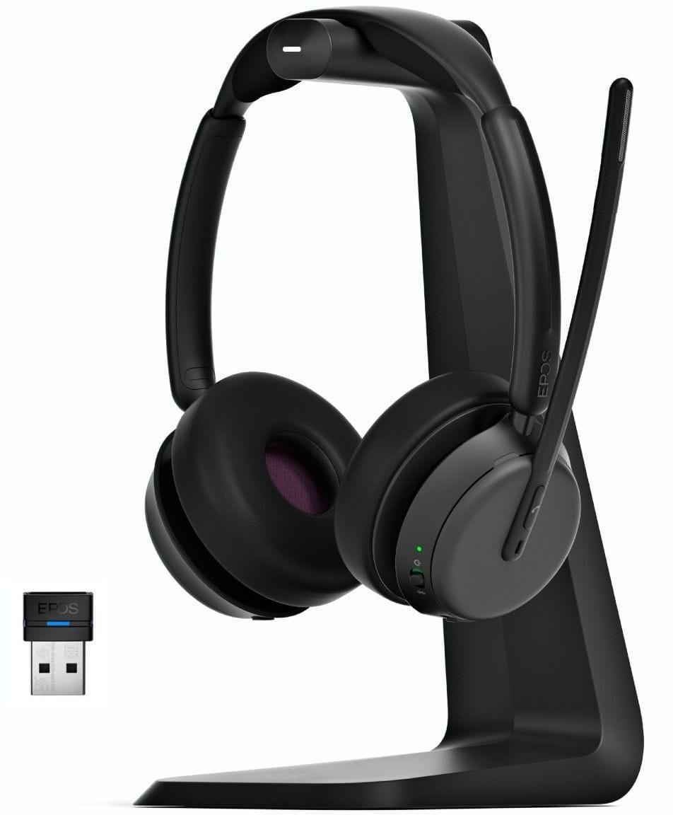 EPOS IMPACT 1061 ANC Wireless Bluetooth Headset with Inductive Charging Stand (1001131) — image 1
