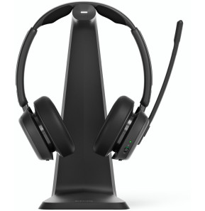 Micro-casque sans fil Bluetooth EPOS IMPACT 1061 ANC avec sa base de chargement à induction (1001131)