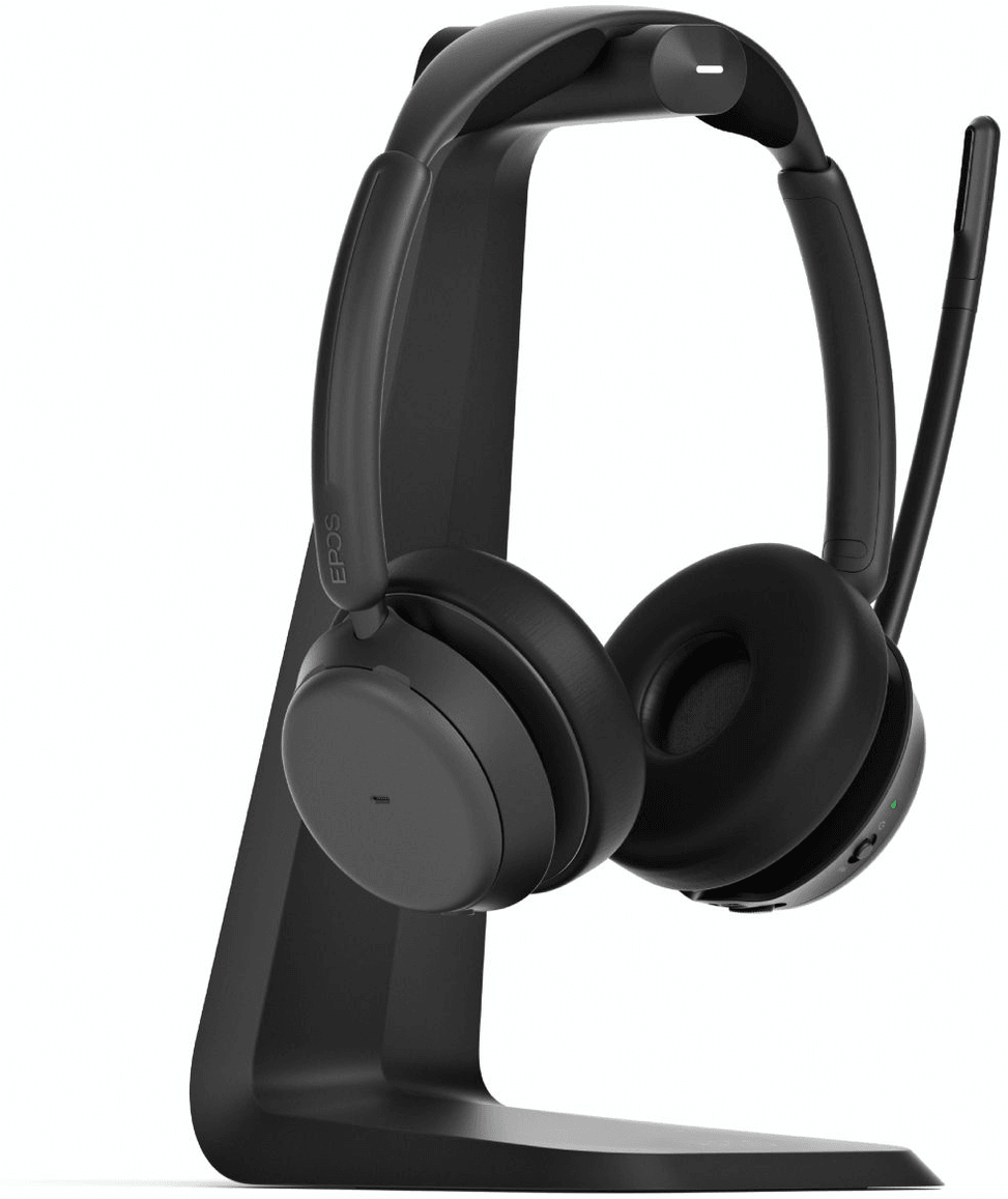 Micro-casque sans fil Bluetooth EPOS IMPACT 1061 ANC avec sa base de chargement à induction (1001131) — image 2