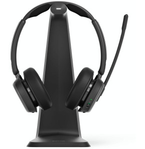 Micro-casque sans fil Bluetooth EPOS IMPACT 1061T ANC avec sa base de chargement à induction (1001171)