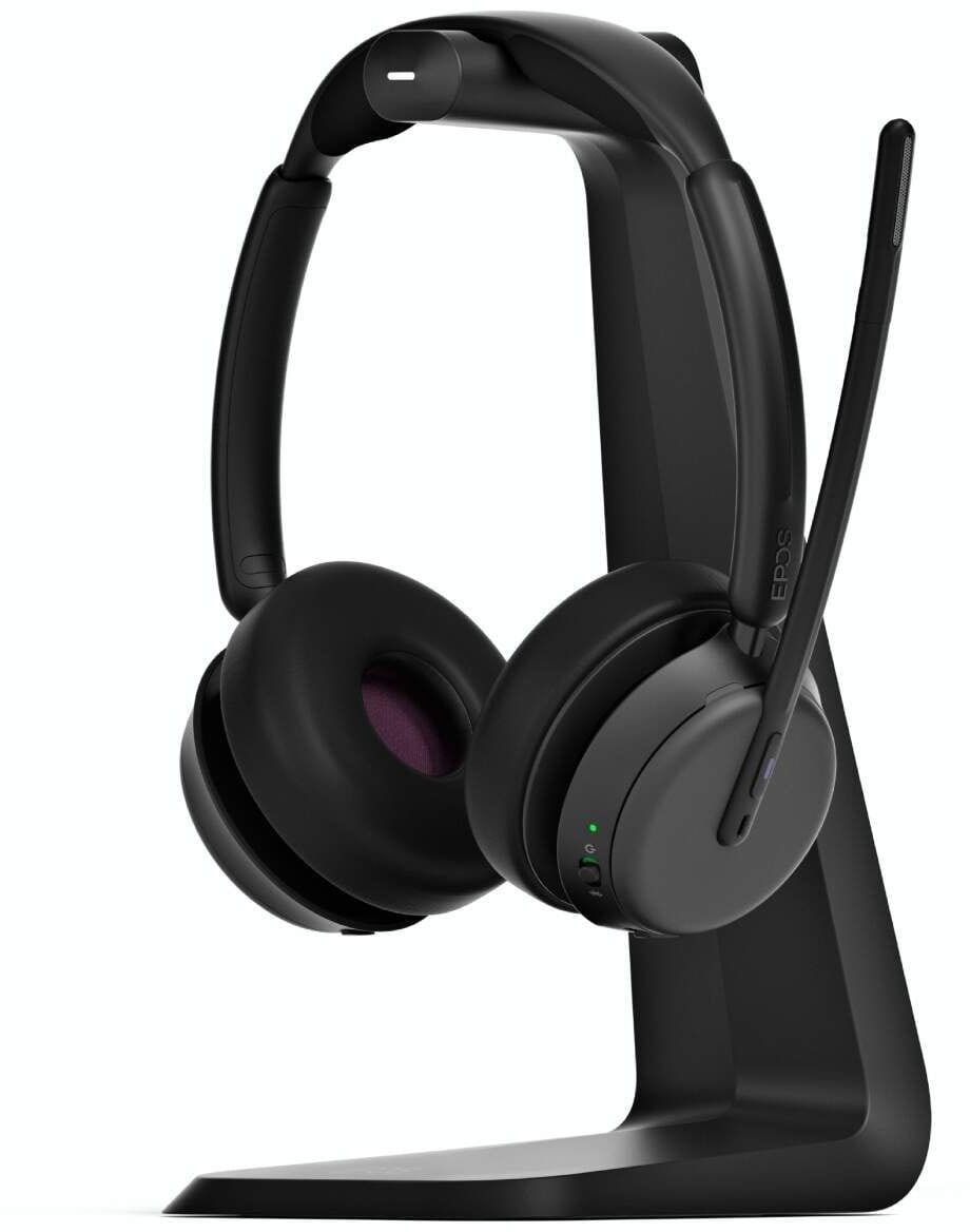 Micro-casque sans fil Bluetooth EPOS IMPACT 1061T ANC avec sa base de chargement à induction (1001171) — image 4